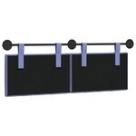 vidaXL Tête de lit suspendue Bleu denim Tissu