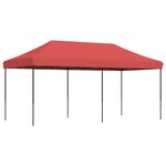 vidaXL Tente de réception pliable escamotable bordeaux 580x292x315 cm