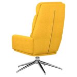 vidaXL Chaise de relaxation Jaune moutarde Tissu