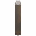 vidaXL Pieds de table basse en forme de V  2 pièces  acier naturel  60 x (30-31 3) cm
