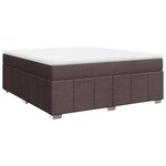 vidaXL Sommier à lattes de lit avec matelas Marron foncé 180x200 cm