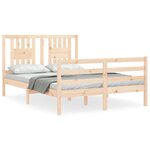 vidaXL Cadre de lit sans matelas bois massif