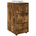 vidaXL Armoire de rangement Chêne fumé 40 x 48 x 81 cm