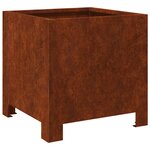 vidaXL Jardinières 2 Pièces 30x30x30 cm acier résistant aux intempéries