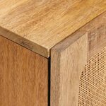 vidaXL Buffet avec porte Marron 60 x 33 x 75 cm Bois de mangue massif