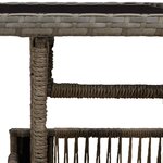 vidaXL Table de jardin relevable Gris 100 x 55 x 37 cm