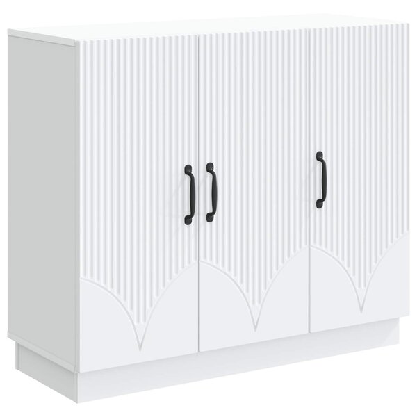 vidaXL Buffet Blanc 89 x 34 5 x 77 cm Bois d'ingénierie