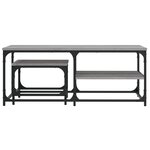 vidaXL Tables basses gigognes 2 Pièces sonoma gris bois d'ingénierie