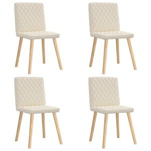 vidaXL Chaises à manger lot de 4 Lin