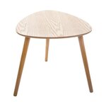 Lot de 3 tables basses - Décor frene - L 59,5 x P 59,5 x H 51 cm - MILEO