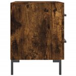 vidaXL Tables de chevet 2Pièces chêne fumé 40x35x47 5cm bois d’ingénierie