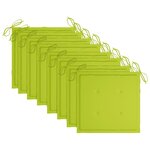 vidaXL Chaises de jardin et coussins lot de 8 Bois acacia solide Gris