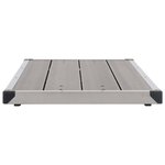 vidaXL Receveur de douche extérieur WPC Acier inoxydable 110x62cm Gris