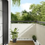 vidaXL Écran de balcon crème 90x700 cm 100  polyester oxford