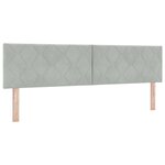 vidaXL Lit à ressorts avec matelas Gris clair 180 x 200 cm Velours