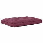 vidaXL Coussin de canapé sur palette Marron tissu