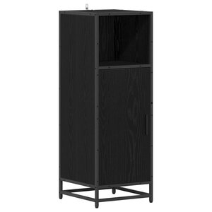 vidaXL Ensemble de mobilier de salle de bain avec étagère Chêne noir