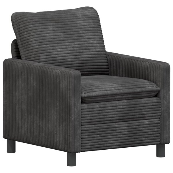 vidaXL Canapé Gris foncé 76 x 81 x 87 5 cm Polyester