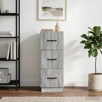 vidaXL Armoire à tiroirs 33 x 34 5 x 87 cm Bois d'ingénierie