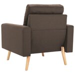 vidaXL Ensemble de canapés 2 Pièces Tissu Marron