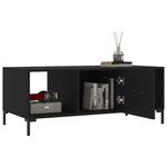 vidaXL Table basse noir 102x50x40 cm bois d'ingénierie