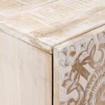 vidaXL Buffet de Rangement Blanc 60 x 33 5 x 75 cm