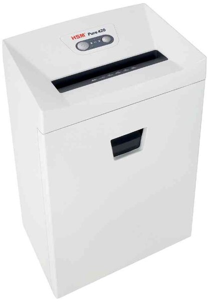 Destructeur PURE 420 Particule 4,5x30 mm 13/15 Feuilles 35 Litres HSM