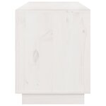 vidaXL Meuble TV Blanc 176x37x47 5 cm Bois de pin massif