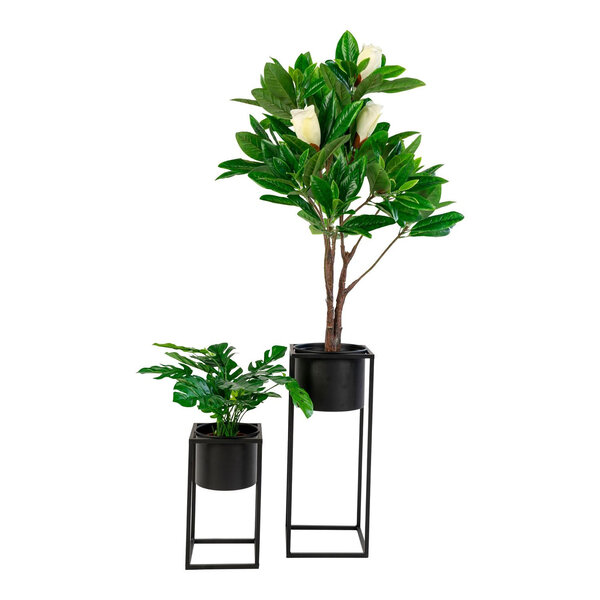 House Nordic Pots à fleurs 2 Pièces Lena Noir