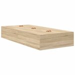 vidaXL Lit de rangement en chêne Sonoma 90x190 cm