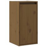 vidaXL Armoires murales 2Pièces Marron miel 30x30x60cm Bois de pin massif