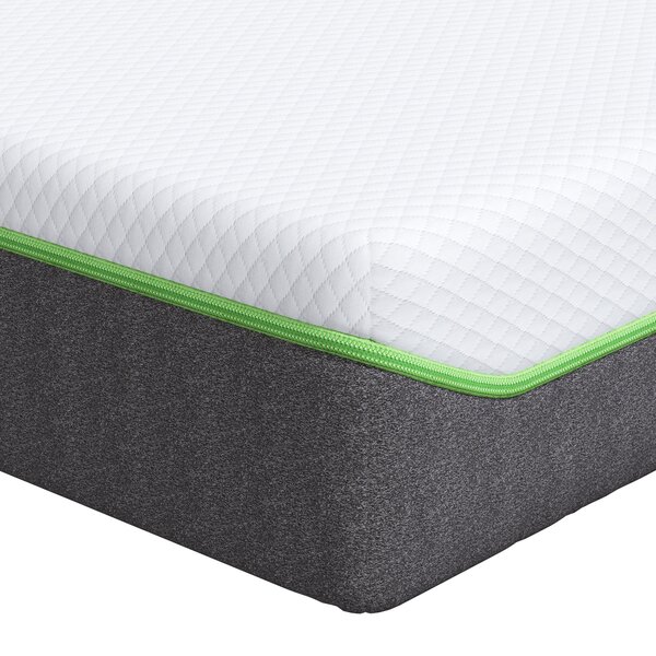 vidaXL Matelas Blanc  Gris 140 x 200 cm Mousse