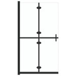 vidaXL Paroi de douche pliable Verre ESG transparent 120x190 cm