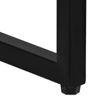 vidaXL Ensemble de bar 5 Pièces Bois massif recyclé et cuir de chèvre