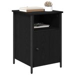 vidaXL Cabinet de chevet 2 Pièces Chêne noir 40 x 42 x 60 cm