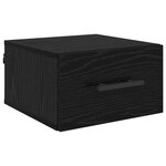 vidaXL Cabinet de chevet Chêne noir 35 x 35 x 20 cm Bois d'ingénierie