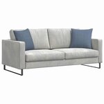 vidaXL Coussins de canapé 2 Pièces Bleu 45 x 45 cm