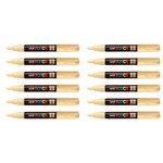 Marqueur pointe conique extra-fine posca pc1mc 0 7 - 1mm beige x 12 posca