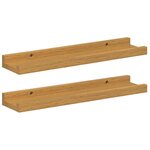 vidaXL Étagère Murale 2 pc Beige 40 x 9 x 3 cm Bois d'ingénierie