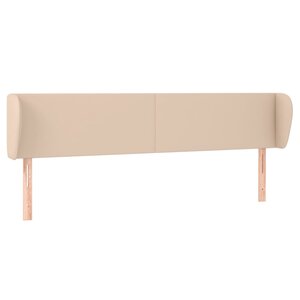 vidaXL Tête de lit avec oreilles Cappuccino 183x23x78/88 cm Similicuir