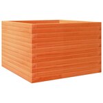 vidaXL Jardinière cire marron 70x70x45 5 cm bois de pin massif