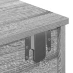 vidaXL Étagère murale avec tiroirs sonoma gris bois d'ingénierie