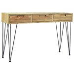 vidaXL Table console 120x35x76 cm Teck massif