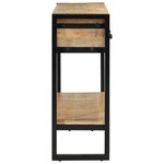 vidaXL Table console 110x30x76 cm bois de manguier massif brut
