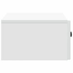 vidaXL Cabinet de chevet mural 2 Pièces Blanc 49 x 34 5 x 20 cm