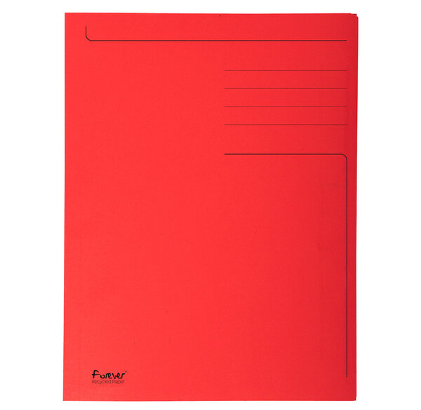 Chemise Imprimée 3 Rabats Format FOLIO FOREVER 280g Rouge x 50 EXACOMPTA