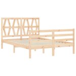 vidaXL Cadre de lit sans matelas bois massif