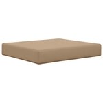 vidaXL Coussin de canapé d'extérieur 2 Pièces Taupe Polyester