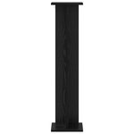 vidaXL Support de Plante 2 pièces Chêne noir 25 x 25 5 x 100 5 cm