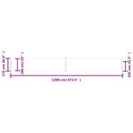 vidaXL Auvent latéral rétractable de patio 170x1200 cm Crème